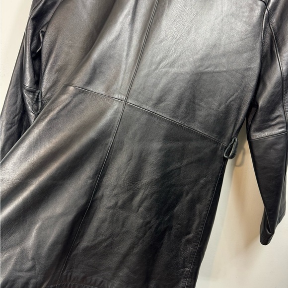 Wilsons Leather Pelle Studio Size Medium Jacket Black 4 Button Thinsulate Liner - Picture 6 of 12